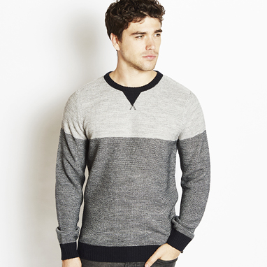 GUY TL TWO TONE JUMPER – SQUARE | SRG Apparel Plc.